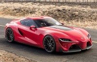 Sports car Toyota FT 1 made ​​of high-strength materials and high- crazy toppings.