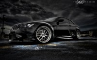 Wallpaper with a pretty car BMW 3-series E92 Coupe in the dark by